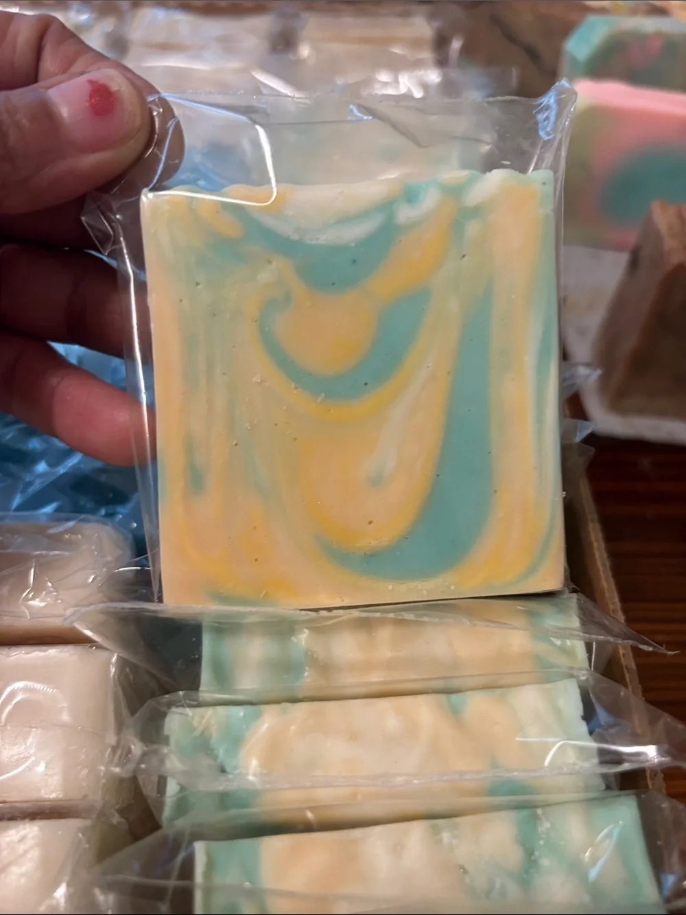 Handmade Swirl Bar Soap - CP soap Orange Dreamsicle